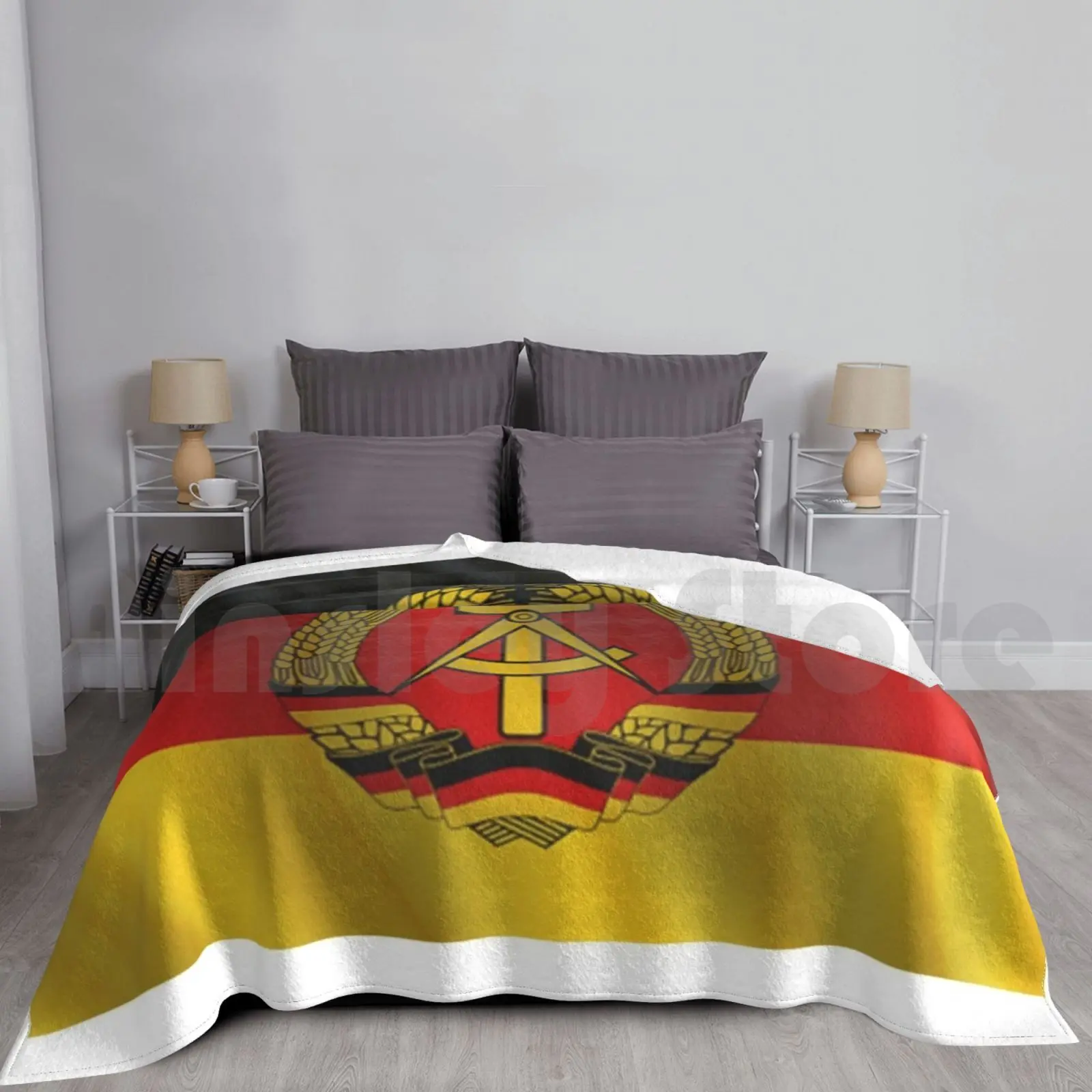 Gdr Flag / Flag Motif / Gdr East German Flag Design Blanket Fashion Custom Nostalgia Of Gdr Gdr East Germany
Gdr Flag / Flag Motif / Gdr East German Flag Design Blanket Fashion Custom Nostalgia Of Gdr Gdr East Germany