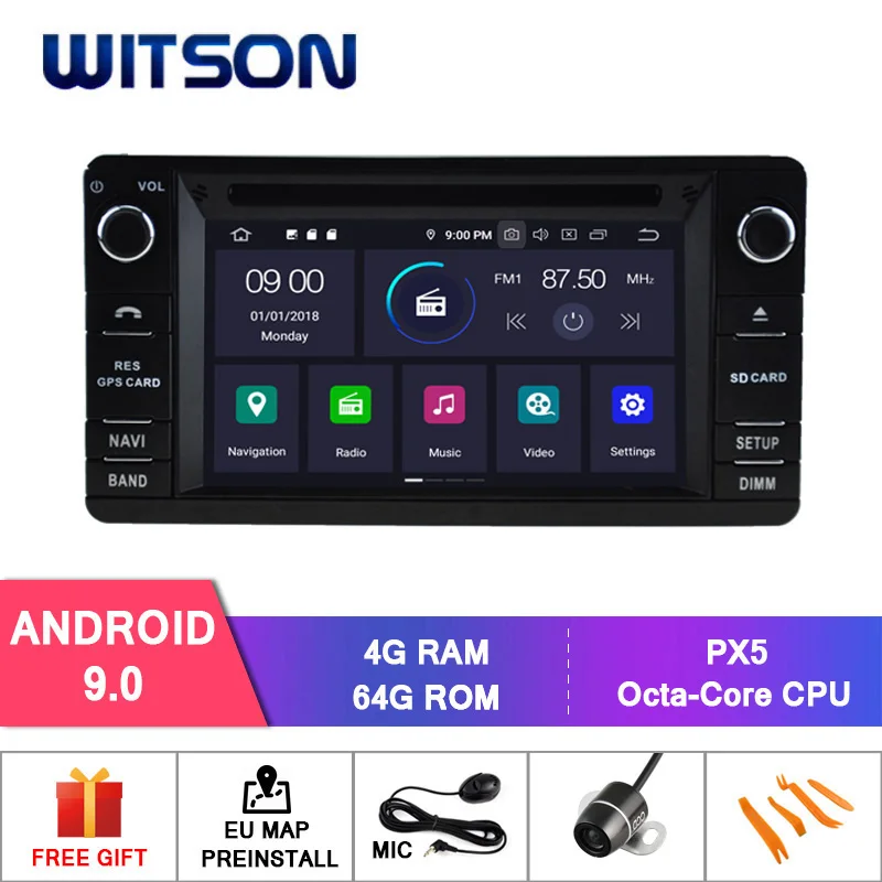 WITSON Android 9 0 4 Гб ОЗУ + 32 FLASH 8 Восьмиядерный автомобильный DVD-плеер для MITSUBISHI OUTLANDER