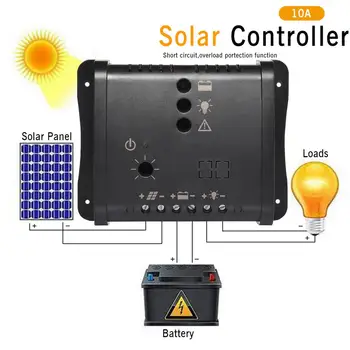 Solar Charge Controller 4-stage Charging 12V 10A Regulator Output Solar Panel PV Regulator
Solar Charge Controller 4-stage Charging 12V 10A Regulator Output Solar Panel PV Regulator