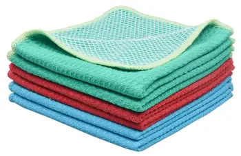 Sinland Microfiber Kitchen Dish Cloth With Poly Scour Side Kitchen Dish Towels Cleaning Rag 5 Assorted Color 12Inx12In 10 pack
Sinland Microfiber Kitchen Dish Cloth With Poly Scour Side Kitchen Dish Towels Cleaning Rag 5 Assorted Color 12Inx12In 10 pack