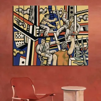 Fernand Legor Light The Builders Wall Art Canvas Painting Posters Prints Modern Painting Wall Picture For Living Room Home Decor 
Fernand Legor Light The Builders Wall Art Canvas Painting Posters Prints Modern Painting Wall Picture For Living Room Home Decor