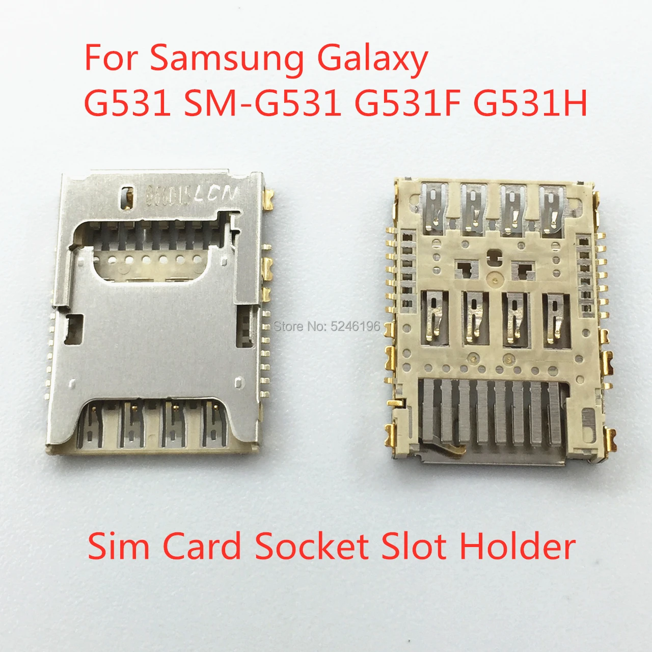 2-10pcs Sim Card Reader Tray Socket connector Slot Holder For Samsung Galaxy Grand Prime G531 SM-G531 G531F G531H Phone
2-10pcs Sim Card Reader Tray Socket connector Slot Holder For Samsung Galaxy Grand Prime G531 SM-G531 G531F G531H Phone