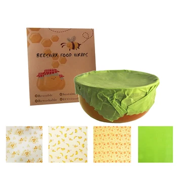 Hot Eco Friendly Reusable Food Wraps Sustainable Plastic Food Storage Organic Beeswax Wrap Cling Wrap Replacement for Sandwich
Hot Eco Friendly Reusable Food Wraps Sustainable Plastic Food Storage Organic Beeswax Wrap Cling Wrap Replacement for Sandwich
