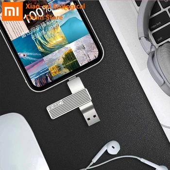 Xiaomi Mobile Phone U Disk Type-C USB Interface for iPhone 120MB 360 rotating aluminum alloy material smart APP 32G 64G 128G
Xiaomi Mobile Phone U Disk Type-C USB Interface for iPhone 120MB 360 rotating aluminum alloy material smart APP 32G 64G 128G