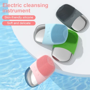Facial Cleansing Brush Ultrasonic Vibration Electric Face Cleanser Machine Silicone Sonic Waterproof Face Massager Brush Cleaner
Facial Cleansing Brush Ultrasonic Vibration Electric Face Cleanser Machine Silicone Sonic Waterproof Face Massager Brush Cleaner