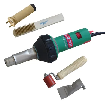 PVC welding gun with temperature read out on the led display,50-750 degress to adjust temperature and has auto cooling fuction
PVC welding gun with temperature read out on the led display,50-750 degress to adjust temperature and has auto cooling fuction