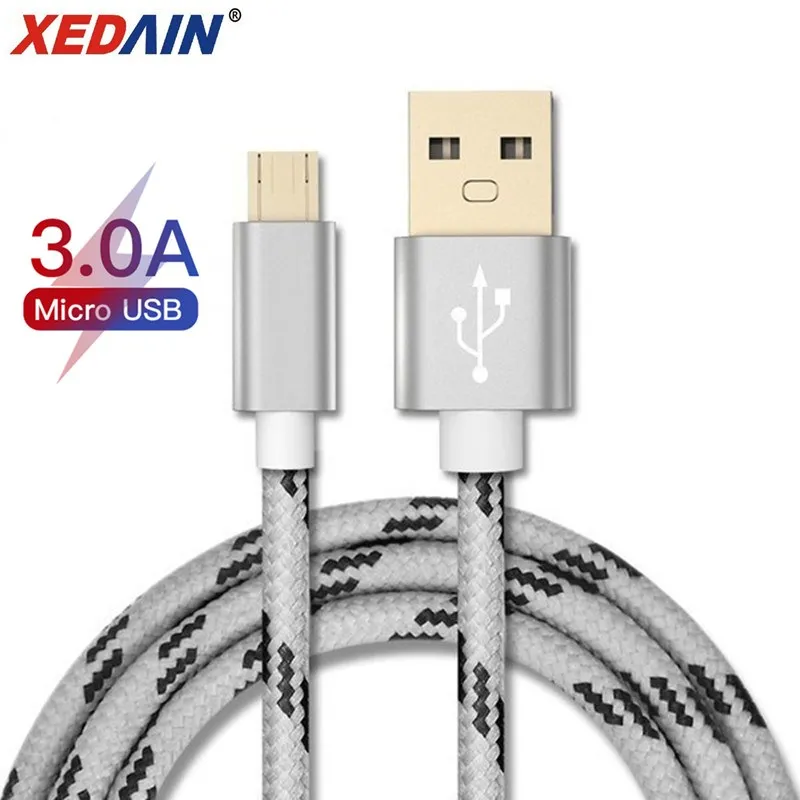 Micro USB Cable Fast Charge USB Data Cable Nylon Sync Cord 1M/2M for Samsung Xiaomi Huawei Redmi Note 4 5 Android Microusb Cable
Micro USB Cable Fast Charge USB Data Cable Nylon Sync Cord 1M/2M for Samsung Xiaomi Huawei Redmi Note 4 5 Android Microusb Cable