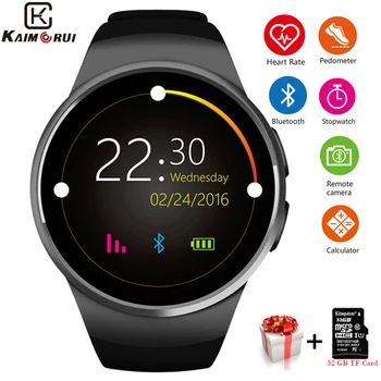 

Smart Watch Men KW18 Bluetooth умные часы Heart Rate Pedometer SIM Smartwatch Answer Call TF Phone Watchсмарт ча for Android IOS