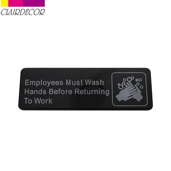 Warning Slogan Label Sticker 3 in. x 9 in. Plastic Wash Hand Sign wall Poster Reminder
Warning Slogan Label Sticker 3 in. x 9 in. Plastic Wash Hand Sign wall Poster Reminder