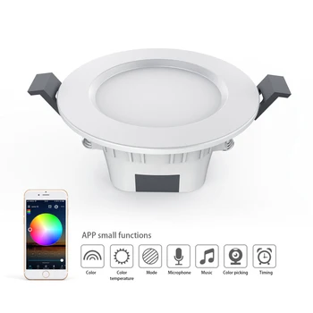 Led Downlight Bluetooth APP Control timer switch light for Smart home Led RGB Ceiling Round Downlight
Led Downlight Bluetooth APP Control timer switch light for Smart home Led RGB Ceiling Round Downlight