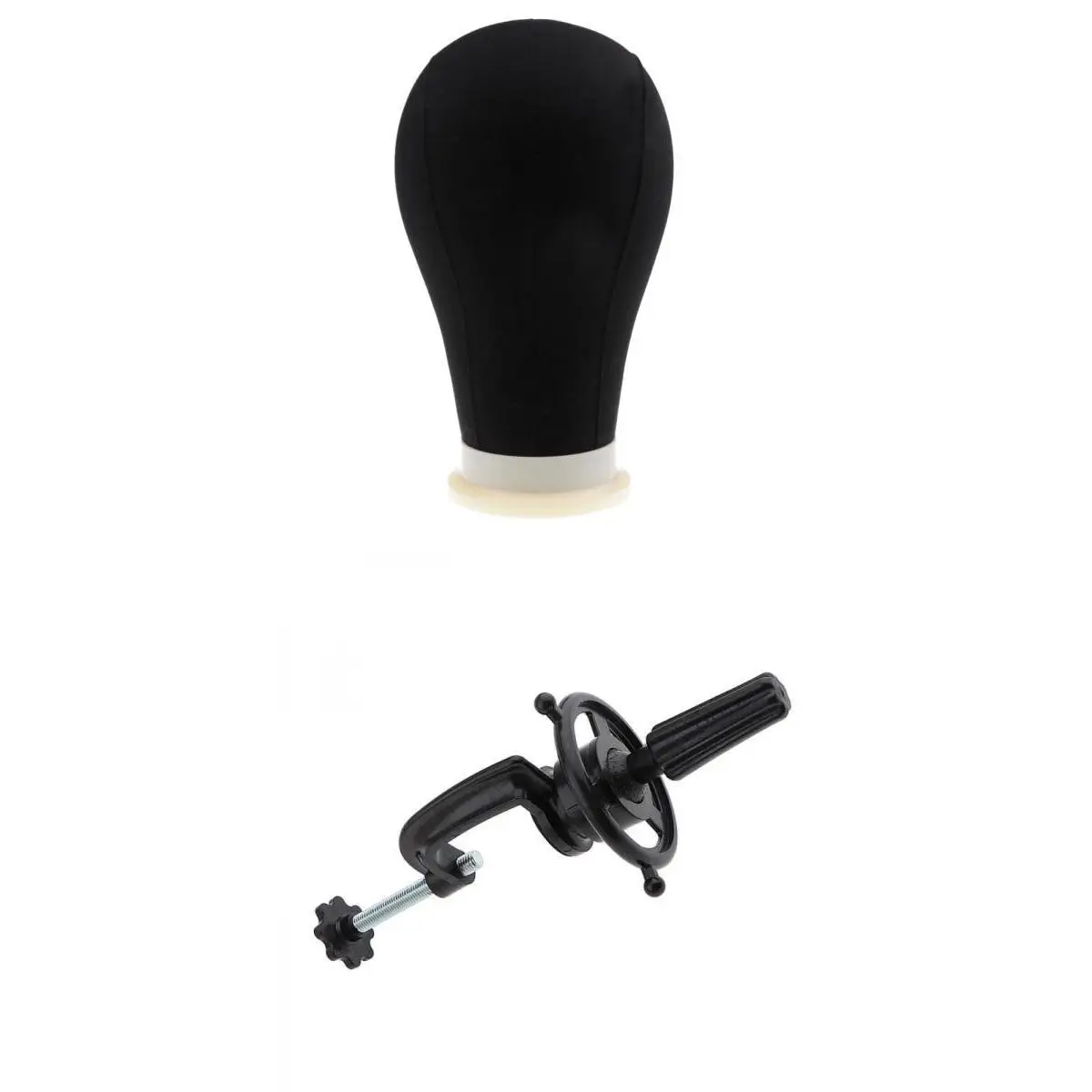 22 inches Canvas Block Mannequin Head for Wigs Making Beauty Cosmetology Training Doll Head Stand Manikin Clamp Pins Set 22 inches Canvas Block Mannequin Head for Wigs Making Beauty Cosmetology Training Doll Head Stand Manikin Clamp Pins Set