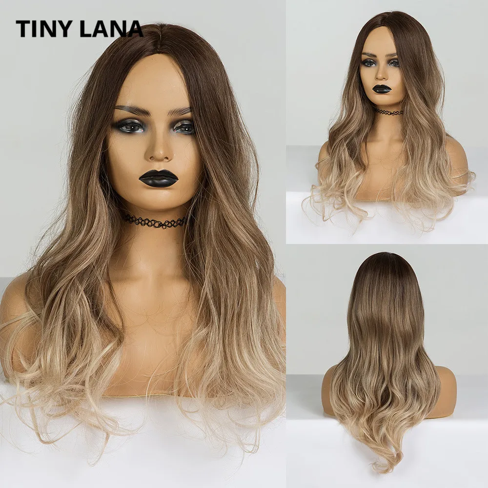 TINY LANA Wavy Hair Cosplay Long Wigs With Bangs For Women Ladies Heat Resistant Ombre Dark Brown Blonde Silver Synthetic Wigs
TINY LANA Wavy Hair Cosplay Long Wigs With Bangs For Women Ladies Heat Resistant Ombre Dark Brown Blonde Silver Synthetic Wigs