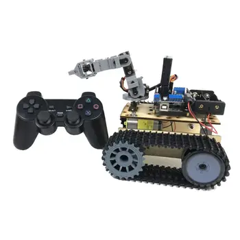 Vehicle Chassis Assembled DIY PS2 Remote Control Robot Four Degree of Freedom Track Detection Kit
Vehicle Chassis Assembled DIY PS2 Remote Control Robot Four Degree of Freedom Track Detection Kit