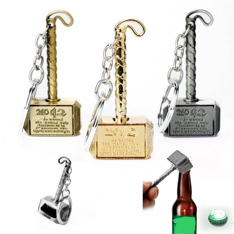 The Avengers 4 Thor Hammer Keychain Bottle Opener Movie Prop Trinket Key Ring Chains
The Avengers 4 Thor Hammer Keychain Bottle Opener Movie Prop Trinket Key Ring Chains