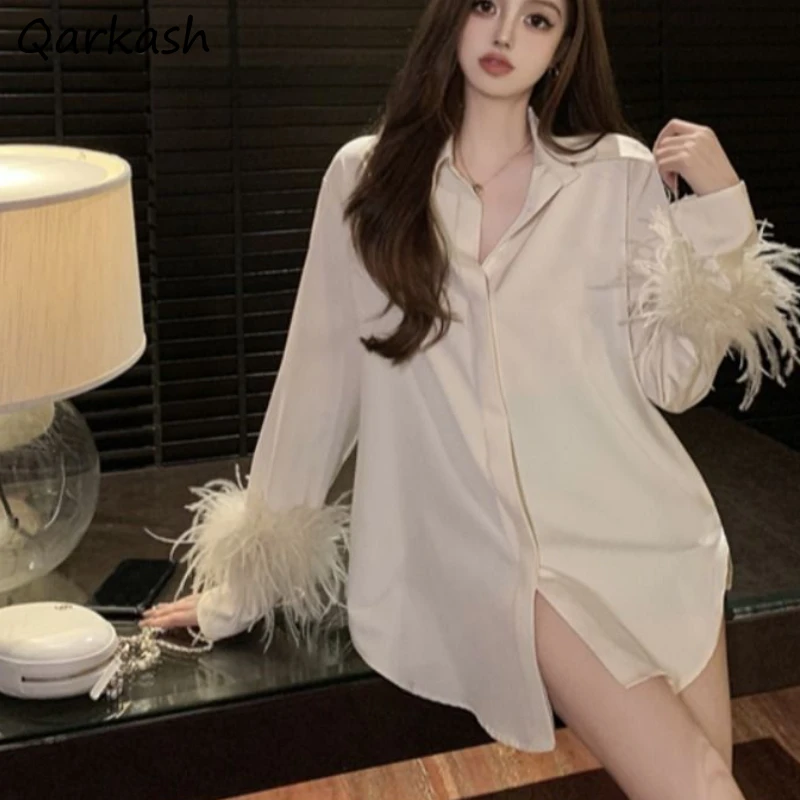 Shirts Women Solid Spring Design Tops Elegant All-match Popular Clothing Lady New Temperament Tender Basic Leisure Classy Ins
Shirts Women Solid Spring Design Tops Elegant All-match Popular Clothing Lady New Temperament Tender Basic Leisure Classy Ins