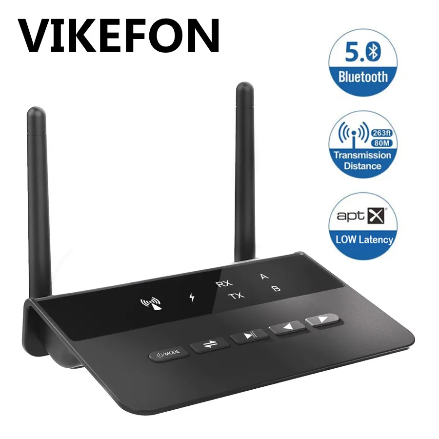 Bluetooth 5 0 аудио передатчик с длинным радиусом действия 80 м приемник Aptx LL HD