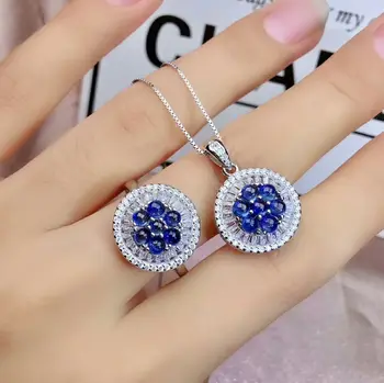 MEIBAPJ NATURAL SRI LANKA SAPPHIRE GEMSTONE FLOWER JEWELRY SET 925 STERLING SILVER 2 PIECES SIUT FINE WEDDING JEWELRY FOR WOMEN
MEIBAPJ NATURAL SRI LANKA SAPPHIRE GEMSTONE FLOWER JEWELRY SET 925 STERLING SILVER 2 PIECES SIUT FINE WEDDING JEWELRY FOR WOMEN