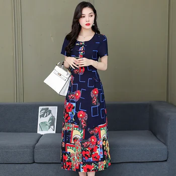 ISENMAL XL-6XL Long Dress Spring Summer Dress Women Sundress Print Patchwork SundressPleated Plus Size Sexy O Neck Vestidos
ISENMAL XL-6XL Long Dress Spring Summer Dress Women Sundress Print Patchwork SundressPleated Plus Size Sexy O Neck Vestidos