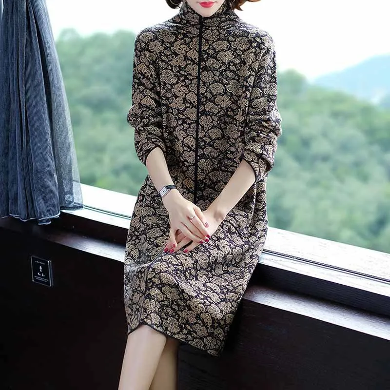 Ozhouzhan 2018 Autumn And Winter New Style WOMEN'S Dress Kuotaitai Knitted Full Body Dress Mid-length over-the-Knee Base Sweater
Ozhouzhan 2018 Autumn And Winter New Style WOMEN'S Dress Kuotaitai Knitted Full Body Dress Mid-length over-the-Knee Base Sweater