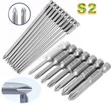 

1x Bits For Screwdriver Set Electric S2 Ph00 Ph0 50 75 120 100mm Phillips Drill Magnetic Bit High Torque S1/4 Tools Set For Home