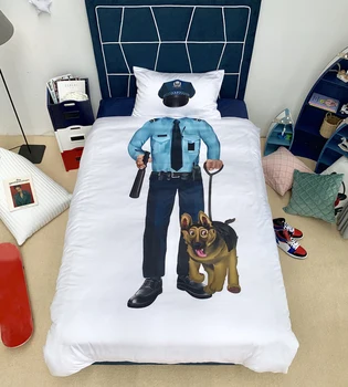 Children cosplay bedding set Duvet Covers comforter bedding sets bedclothes bed linen kids Room decoration Policemen Firemen 
Children cosplay bedding set Duvet Covers comforter bedding sets bedclothes bed linen kids Room decoration Policemen Firemen