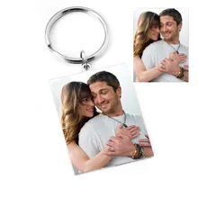 Chaveiro feito sob encomenda do calendário da foto, chaveiro personalizado da data, keyring especial da data para o namorado do marido presente personalizado para ele(China)