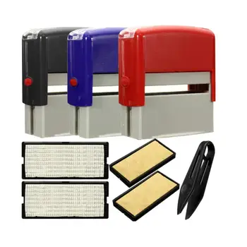 Self-ink Seal Set Movable Type Back To Ink Card Slot Business Diy Combination Print Name Letter Seal Address Number Persona F9B3
Self-ink Seal Set Movable Type Back To Ink Card Slot Business Diy Combination Print Name Letter Seal Address Number Persona F9B3
