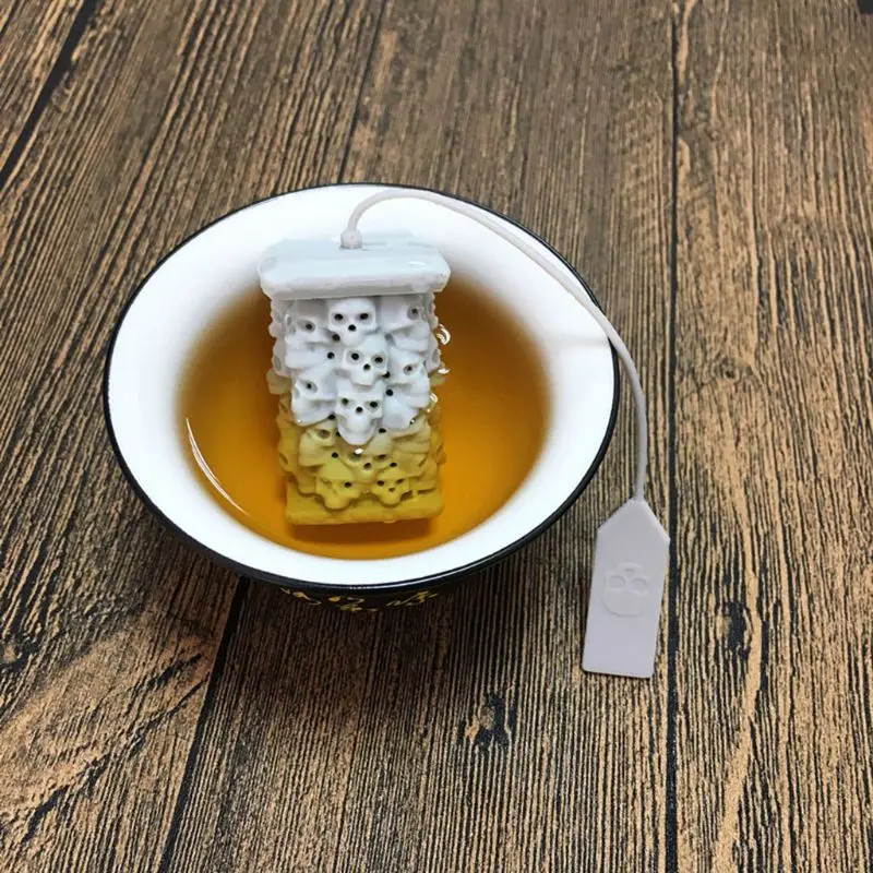 Creative Skull Silicone Tea Infuser Tea Strainer Filter Herb Spice Diffuser Reusable Halloween Drinkware Accessories D5BD
Creative Skull Silicone Tea Infuser Tea Strainer Filter Herb Spice Diffuser Reusable Halloween Drinkware Accessories D5BD