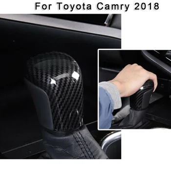 Carbon Fiber Style Black Interior Gear Shift Knob Cover Trim ABS Decoration Gear Shift Collars Sticker For Toyota Camry 2018
Carbon Fiber Style Black Interior Gear Shift Knob Cover Trim ABS Decoration Gear Shift Collars Sticker For Toyota Camry 2018