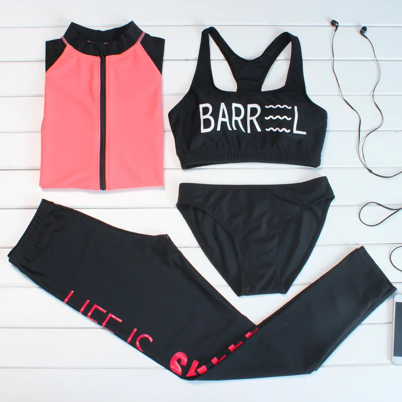 Export Korean-style Diving Suit Split Type Korean-style Long Sleeve Sun-resistant Bathing Suit Women's Split Type Four-piece Set
Export Korean-style Diving Suit Split Type Korean-style Long Sleeve Sun-resistant Bathing Suit Women's Split Type Four-piece Set