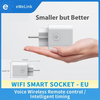 Ewelink Electric Mini Socket EU Smart Plug WiFi Remote Control with Alexa Timing on/off The Power Smart Google Home
Ewelink Electric Mini Socket EU Smart Plug WiFi Remote Control with Alexa Timing on/off The Power Smart Google Home