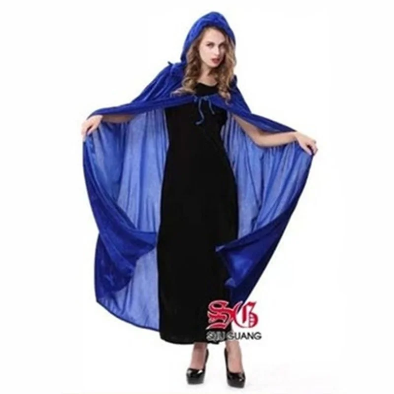 Adult Halloween Velvet Cloak Cape Hooded Medieval Costume Witch Wicca Vampire Halloween Costume Dress Coats 5 Colors
Adult Halloween Velvet Cloak Cape Hooded Medieval Costume Witch Wicca Vampire Halloween Costume Dress Coats 5 Colors