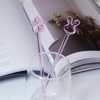 Lovely Cartoon Design Glass Stir Bar Milk Powder Rice Paste Coffee Milk Juice Stirring Mixing Sticks 18cm Heat-resistant ZL763 
Lovely Cartoon Design Glass Stir Bar Milk Powder Rice Paste Coffee Milk Juice Stirring Mixing Sticks 18cm Heat-resistant ZL763