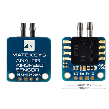 Matek System Mateksys Analog Airspeed Sensor ASPD-7002 for RC FPV Drone Frame F405 F722 F411 WING
Matek System Mateksys Analog Airspeed Sensor ASPD-7002 for RC FPV Drone Frame F405 F722 F411 WING