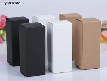 100pcs 6 sizes 10ml/20ml/30ml/50ml/100ml White Black Kraft Paper Lipstick Essential oil Box Dropper Bottle Cosmetics Gift paper
100pcs 6 sizes 10ml/20ml/30ml/50ml/100ml White Black Kraft Paper Lipstick Essential oil Box Dropper Bottle Cosmetics Gift paper