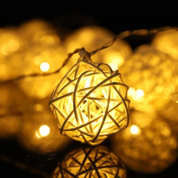 Battery Operated LED String Lights 6m 40leds Globe Rattan Balls Christmas Indoor Fairy String Light Decorative for Bedroom Patio
Battery Operated LED String Lights 6m 40leds Globe Rattan Balls Christmas Indoor Fairy String Light Decorative for Bedroom Patio