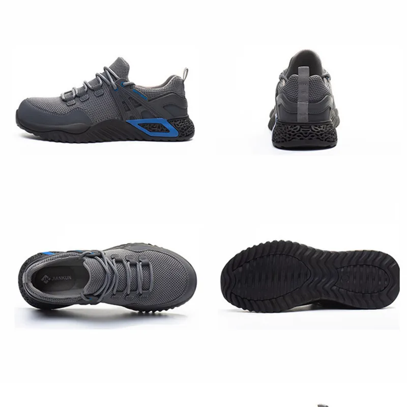 Men's Protective Shoes, Breathable Safety Shoes, Lightweight, Drop-Proof, Work, Puncture-Proof Safety Boots, Men's Casual Shoes image 7