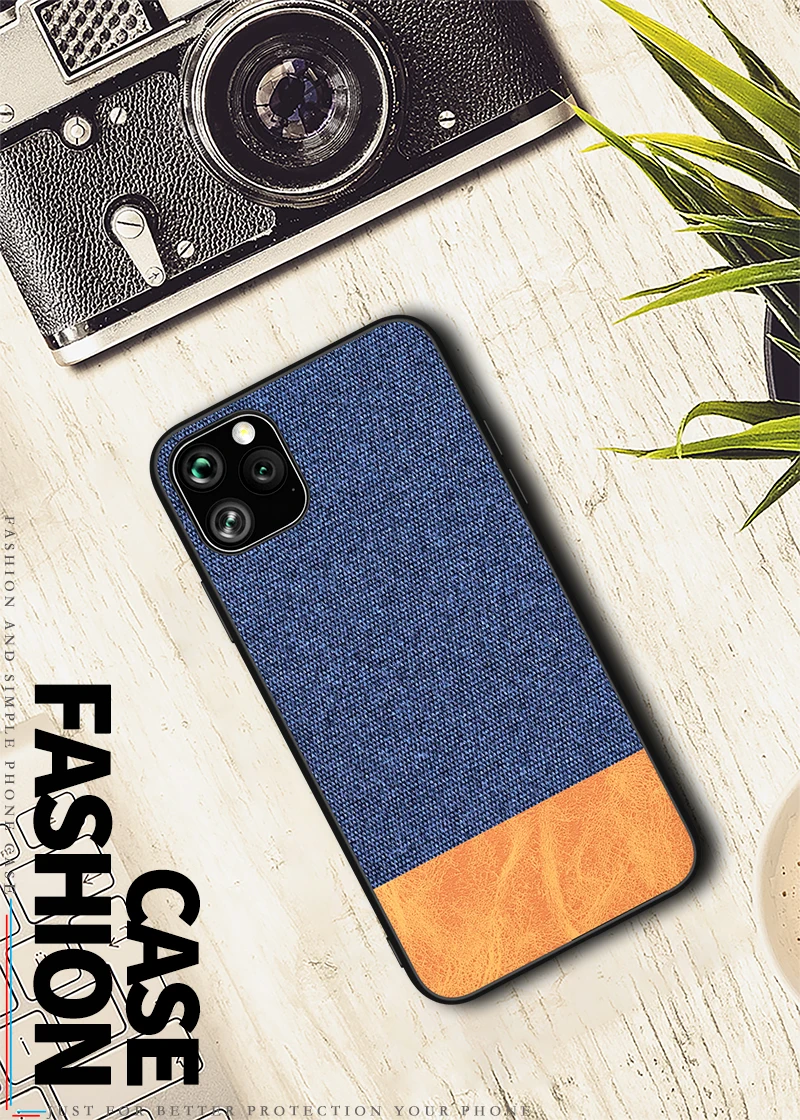 For iphone X XR XS Max 7 8 6 6s Plus Ultra Shockproof Back Cover Cloth Fabric Silicone Soft Edge Protect Case For 11 Pro Max For iphone X XR XS Max 7 8 6 6s Plus Ultra Shockproof Back Cover Cloth Fabric Silicone Soft Edge Protect Case For 11 Pro Max
