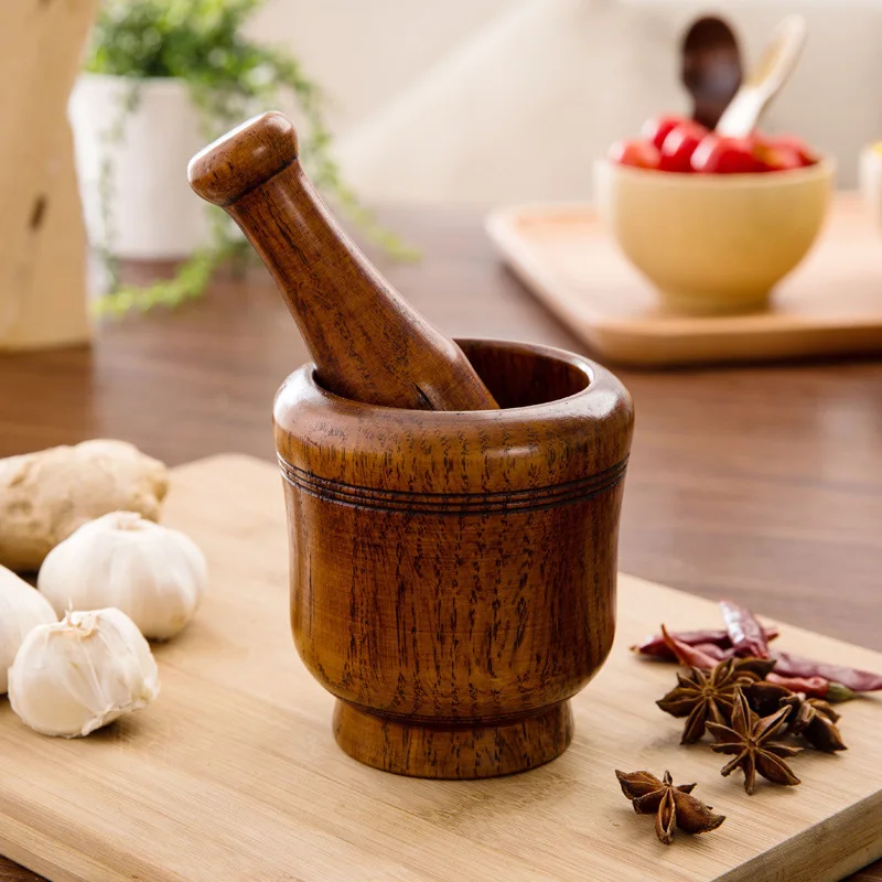 Wooden Pestle Household Garlic Kitchen Gadget Mashing Spice Masher Bowl Mortar Mixing Medicine Jar Grinding Manual
Wooden Pestle Household Garlic Kitchen Gadget Mashing Spice Masher Bowl Mortar Mixing Medicine Jar Grinding Manual