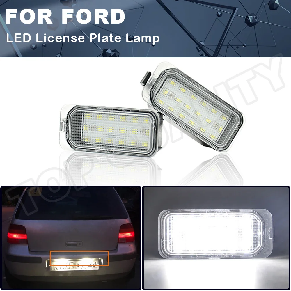 2X LED Number License Plate Light For Ford Focus MK II Fiesta MK VII Mondeo MK IV Kuga S-Max B-Max Ecosport Jaguar XJ Jaguar XF
2X LED Number License Plate Light For Ford Focus MK II Fiesta MK VII Mondeo MK IV Kuga S-Max B-Max Ecosport Jaguar XJ Jaguar XF