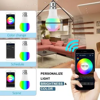 11W Phone Voice WiFi Smart Light Bulb B22 LED RGB Lamp Work with Alexa/Google Home 85-265V RGB+White Energy Saving Dimming Bulb
11W Phone Voice WiFi Smart Light Bulb B22 LED RGB Lamp Work with Alexa/Google Home 85-265V RGB+White Energy Saving Dimming Bulb