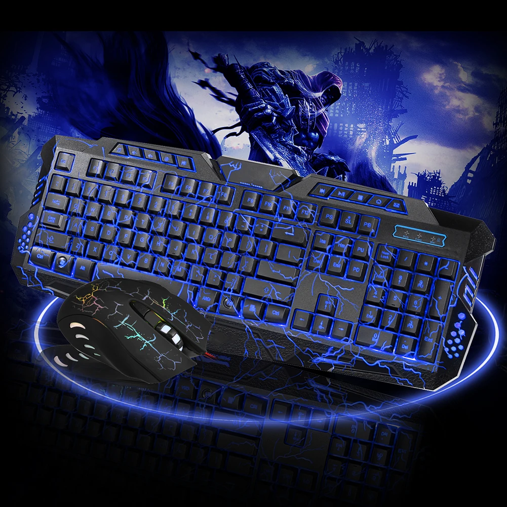 Adjustable 5500DPI Mouse 114Keys USB Wired Keyboard Gaming Keyboard Mouse Combo Anti-ghosting Colorful Backlit for Gamer Gaming
Adjustable 5500DPI Mouse 114Keys USB Wired Keyboard Gaming Keyboard Mouse Combo Anti-ghosting Colorful Backlit for Gamer Gaming