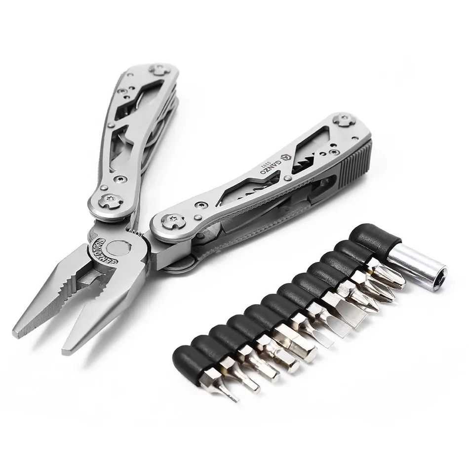 Multi Plier Ganzo G202 24 Tool in One Hand Tool Convenient Screwdriver Kit Portable Outdoor Stainless Steel Pocket Folding Knife
Multi Plier Ganzo G202 24 Tool in One Hand Tool Convenient Screwdriver Kit Portable Outdoor Stainless Steel Pocket Folding Knife