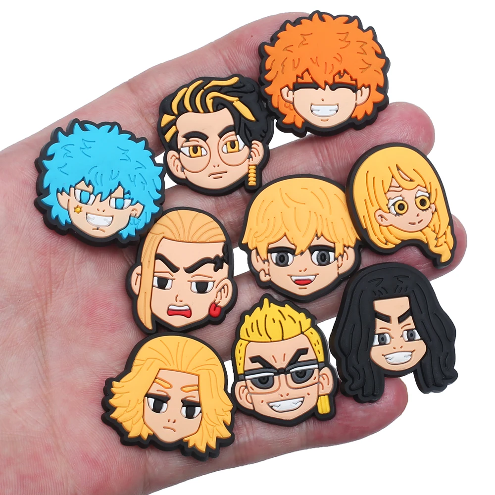 Single Sale 1pcs PVC Tokyo Avengers Shoe Accessories Garden Shoe Decorations Fit Croc Jibz Charm Children Party Present
Single Sale 1pcs PVC Tokyo Avengers Shoe Accessories Garden Shoe Decorations Fit Croc Jibz Charm Children Party Present