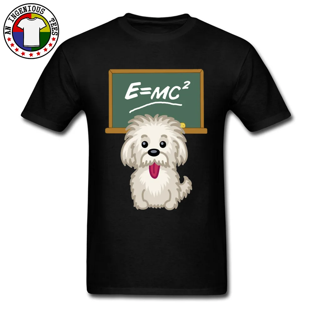 

Cute Shih Tzu Dog Einstein Math Science Graphic Funny Tshirt Pug Corgi 100% Cotton Tops T Shirt Summer Autumn Men Tshirts