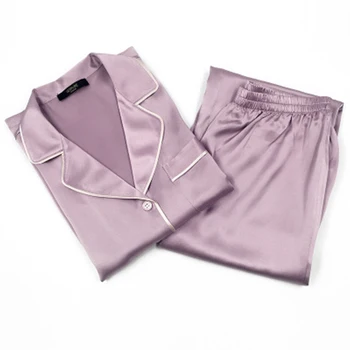 100 pure Silk Pajama Set Sleepwear Women Nightwear ladies casual 22 momme Luxury Long Sleeve casual fashion Female
100 pure Silk Pajama Set Sleepwear Women Nightwear ladies casual 22 momme Luxury Long Sleeve casual fashion Female