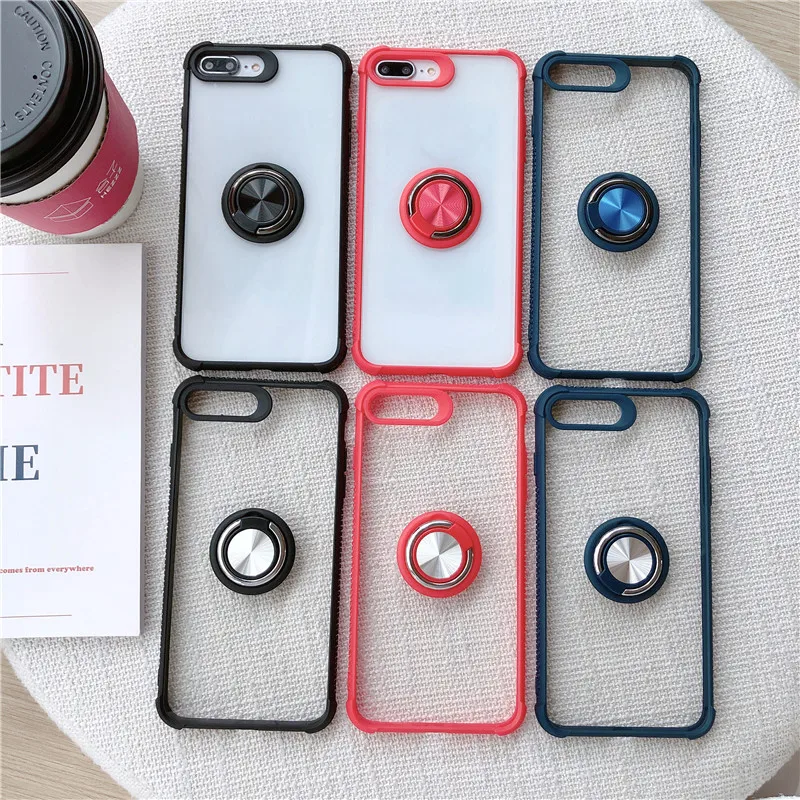 Transparent Case For iphone 7 8 6 6s plus X Xs max XR TPU Phone Cover with Finger Ring Kickstand
Transparent Case For iphone 7 8 6 6s plus X Xs max XR TPU Phone Cover with Finger Ring Kickstand
