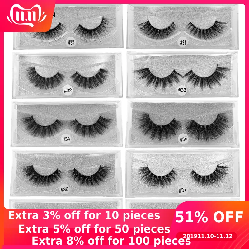 LANJINGLIN 1 pair 3d mink eyelashes makeup natural long false lashes fluffy mink fake eyelashes volume eye lashes extension
LANJINGLIN 1 pair 3d mink eyelashes makeup natural long false lashes fluffy mink fake eyelashes volume eye lashes extension