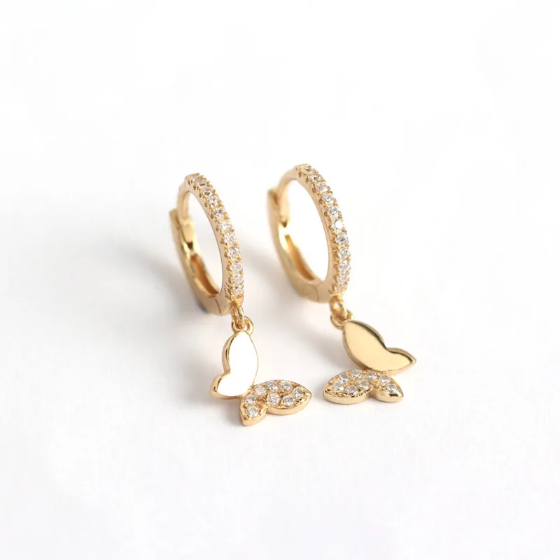925 Sterling Silver Cute Butterfly Crystal Drop Earrings For Women Girls Wedding Engagement Luxury Jewelry Wholesale
925 Sterling Silver Cute Butterfly Crystal Drop Earrings For Women Girls Wedding Engagement Luxury Jewelry Wholesale