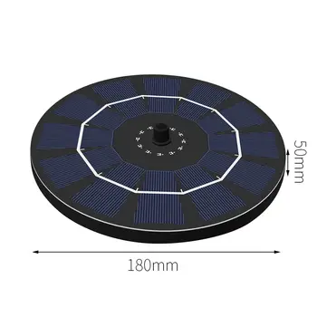 Upgraded 2.5W solar fountain pump with battery backup, submersible solar fountain panel kit, with 6 nozzles, suitable for garde
Upgraded 2.5W solar fountain pump with battery backup, submersible solar fountain panel kit, with 6 nozzles, suitable for garde